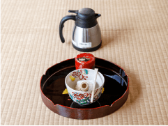 Feel Zen atmosphere Japanese tea ceremony