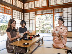 Feel Zen atmosphere Japanese tea ceremony